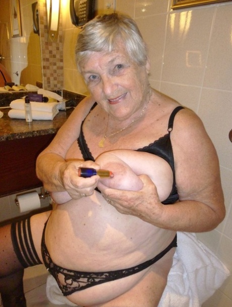 curled toes masturbating granny adult image